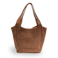 Hobo Bag Velourleder Fransen tan
