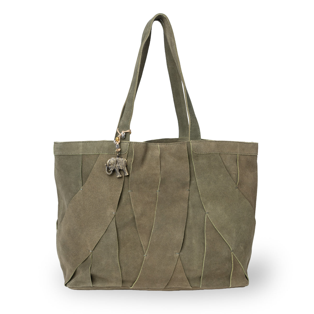 Schultertasche Bride Large Velourleder