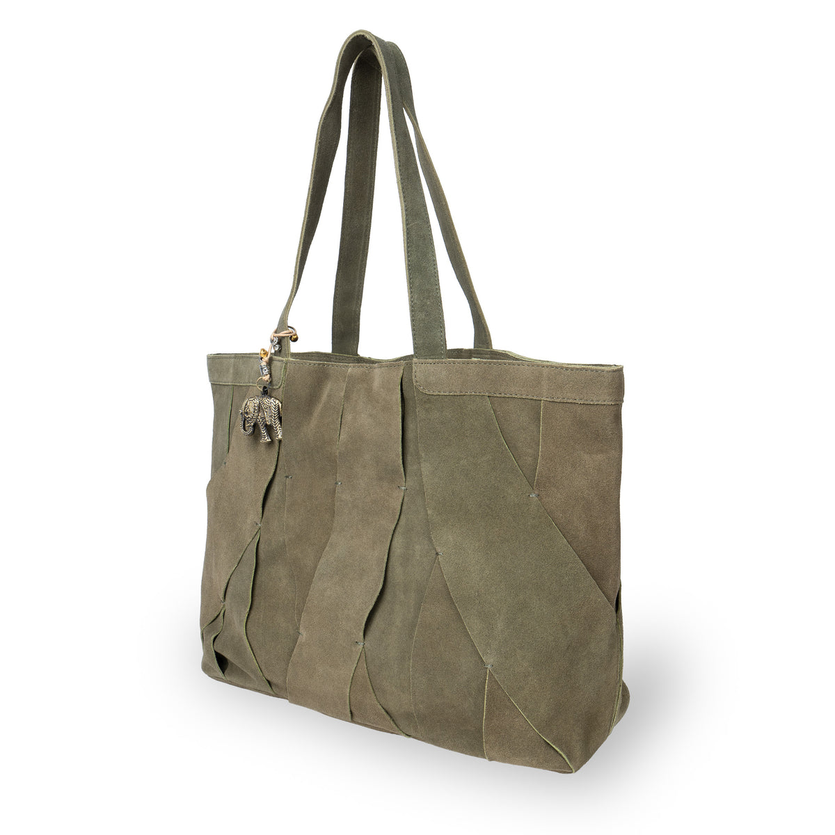 Schultertasche Bride Large Velourleder