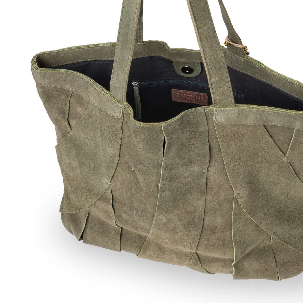 Schultertasche Bride Large Velourleder