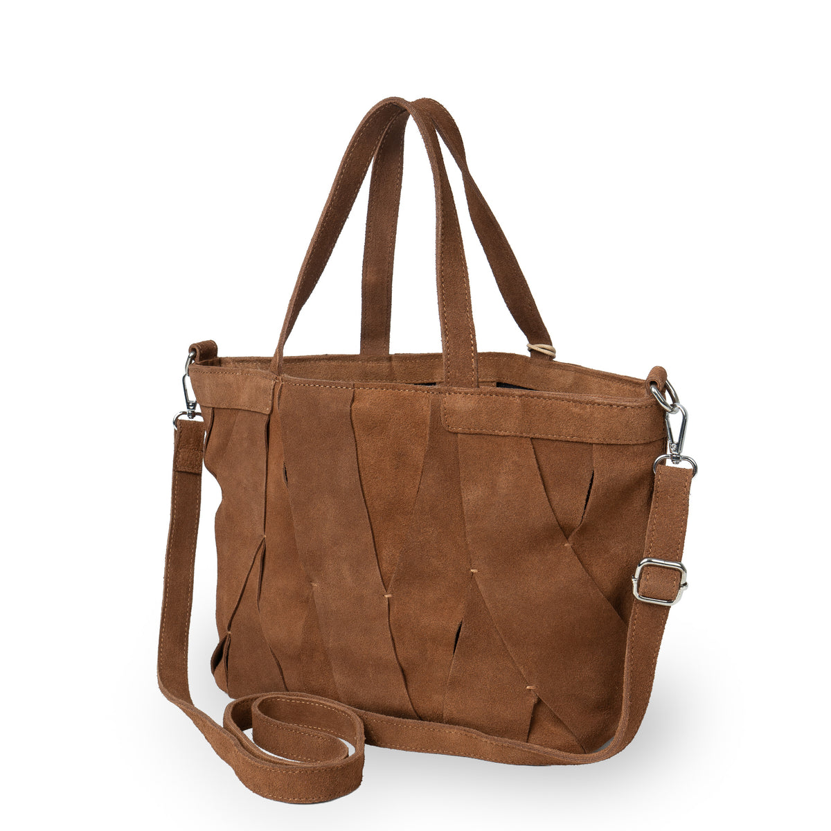 Umhängetasche Bride Medium Velourleder tan
