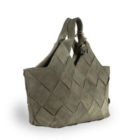 Tote Bag Velourleder olive
