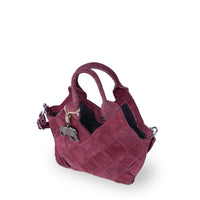 Umhängetasche Dionne Small Velourleder merlot