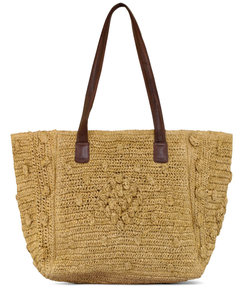 Basttasche aus feinem Raffia