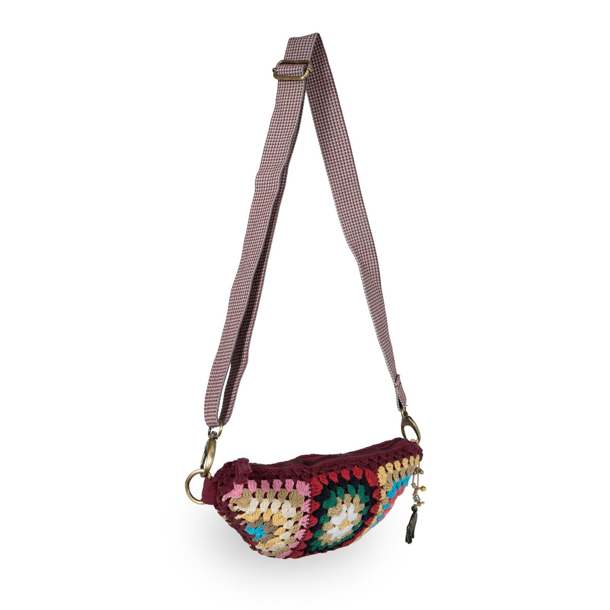 Belt Bag gehäkelt Handarbeit multicolor - ANOKHI