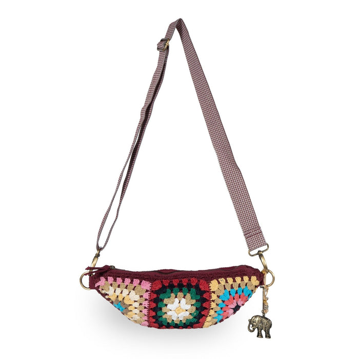 Belt Bag gehäkelt Handarbeit multicolor - ANOKHI