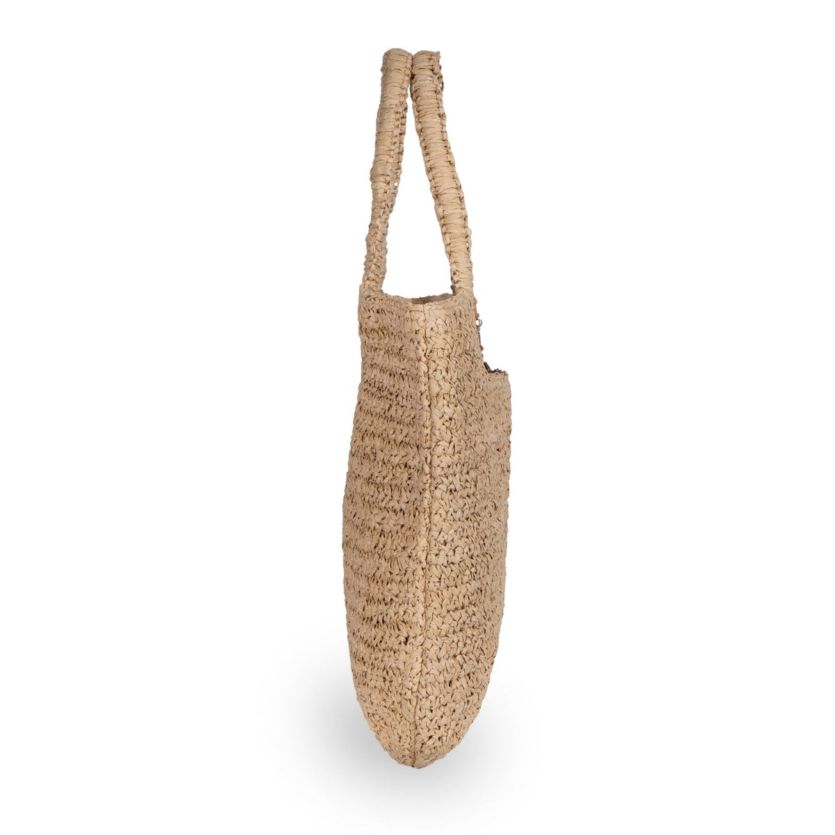 Beuteltasche aus Bast Handarbeit natur - ANOKHI
