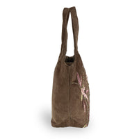 Bolso saco Cheyenne Large de pana con bordado - ANOKHI