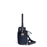 Beuteltasche Mini Jeans blau – 3