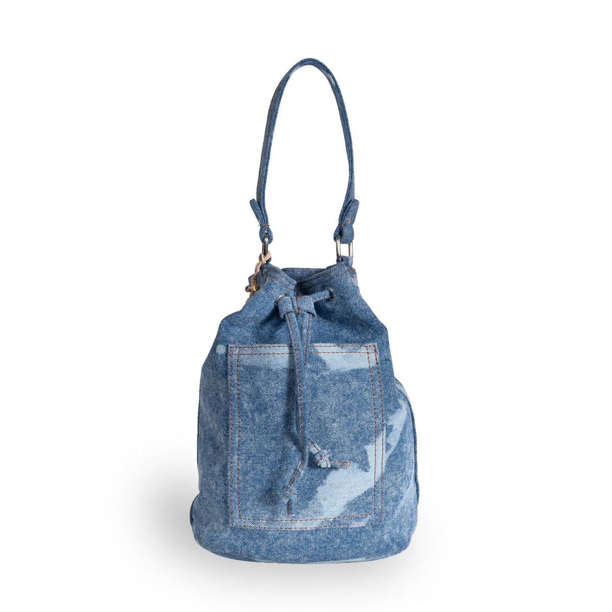 Beuteltasche mittlere Größe Jeans Spot washed - ANOKHI