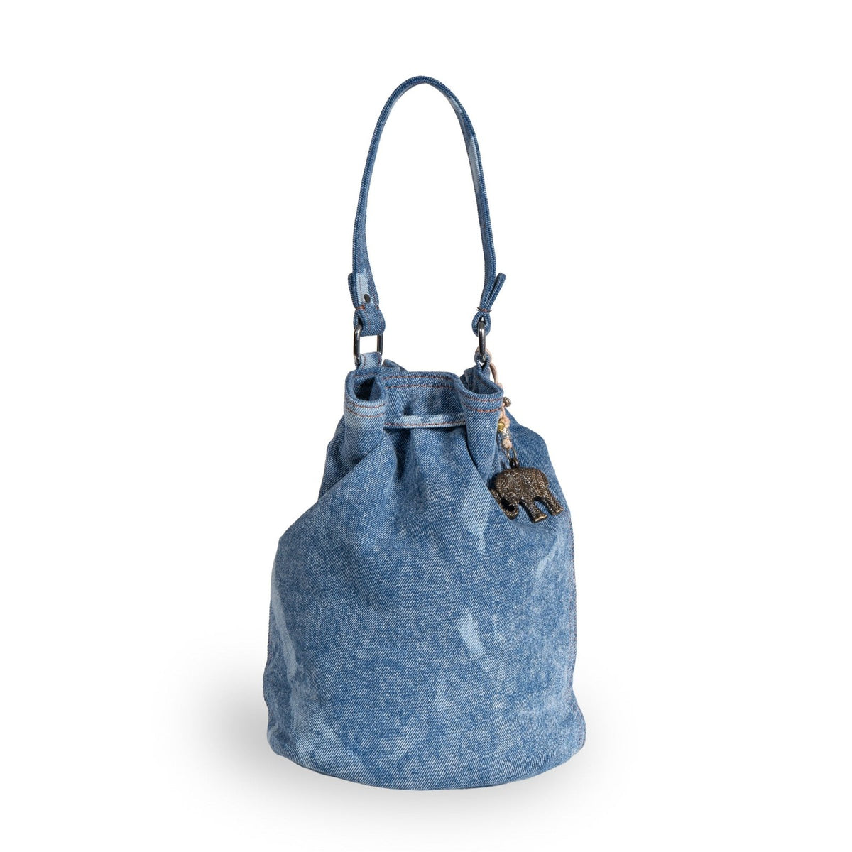 Beuteltasche mittlere Größe Jeans Spot washed - ANOKHI