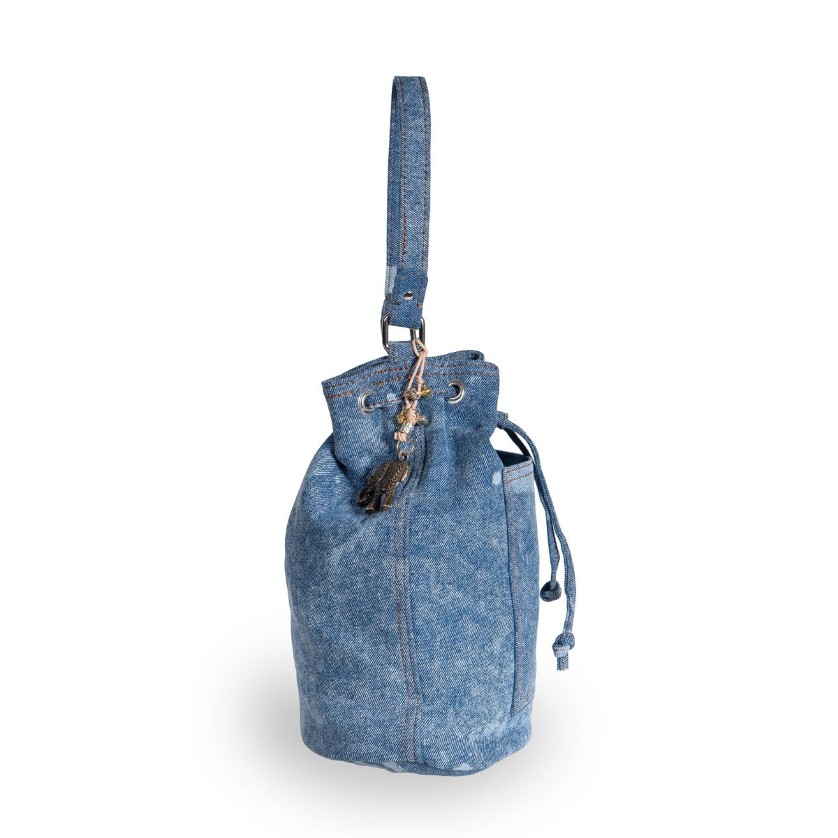 Beuteltasche mittlere Größe Jeans Spot washed - ANOKHI