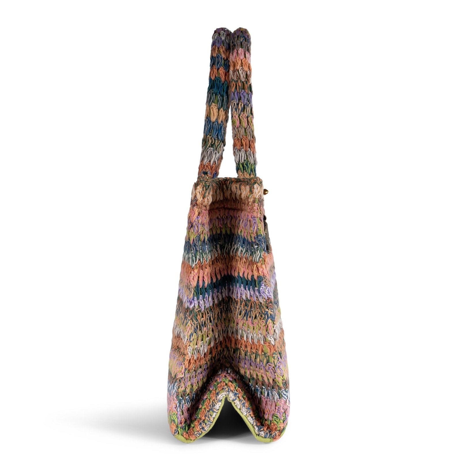 Book Tote Crochet Large Handarbeit multicolor - ANOKHI