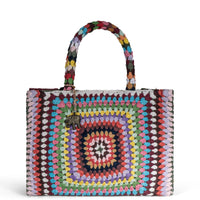 Book Tote Crochet Large handmade multicolor – 1