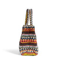 Crochet Book Tote, Medium Size, Handmade, Multicolor – 5