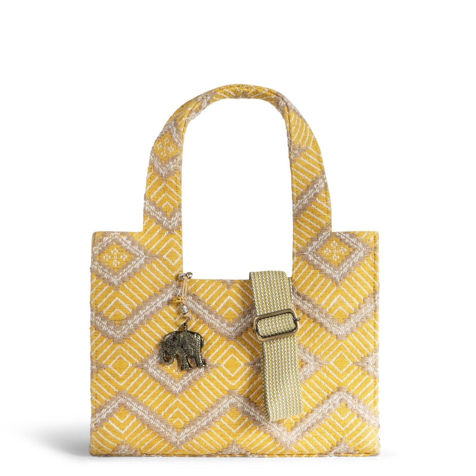 Book Tote klein gelb beige - ANOKHI