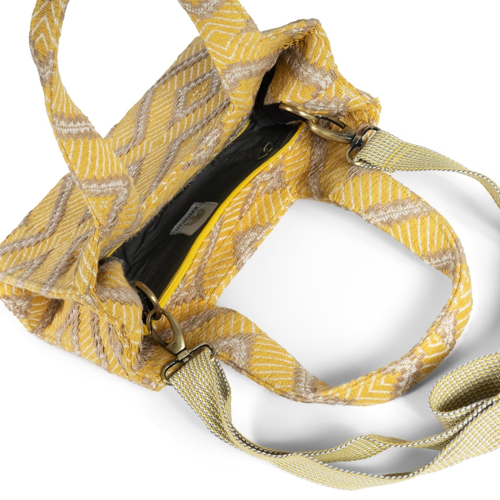 Book Tote klein gelb beige - ANOKHI