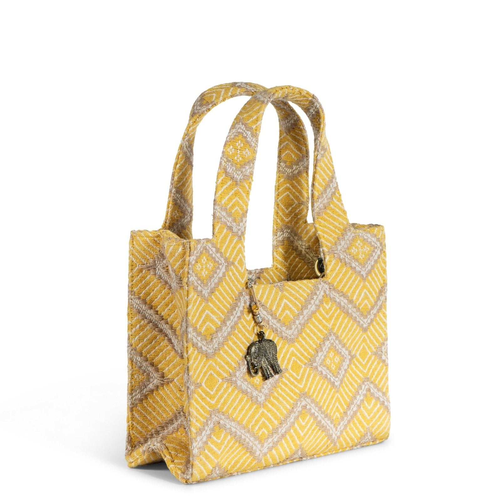 Book Tote klein gelb beige - ANOKHI