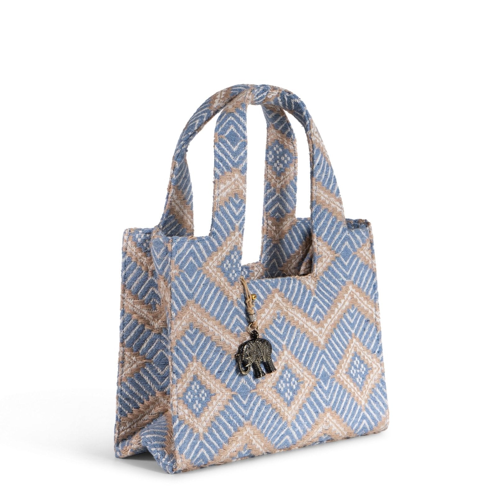 Book Tote klein grau beige - ANOKHI