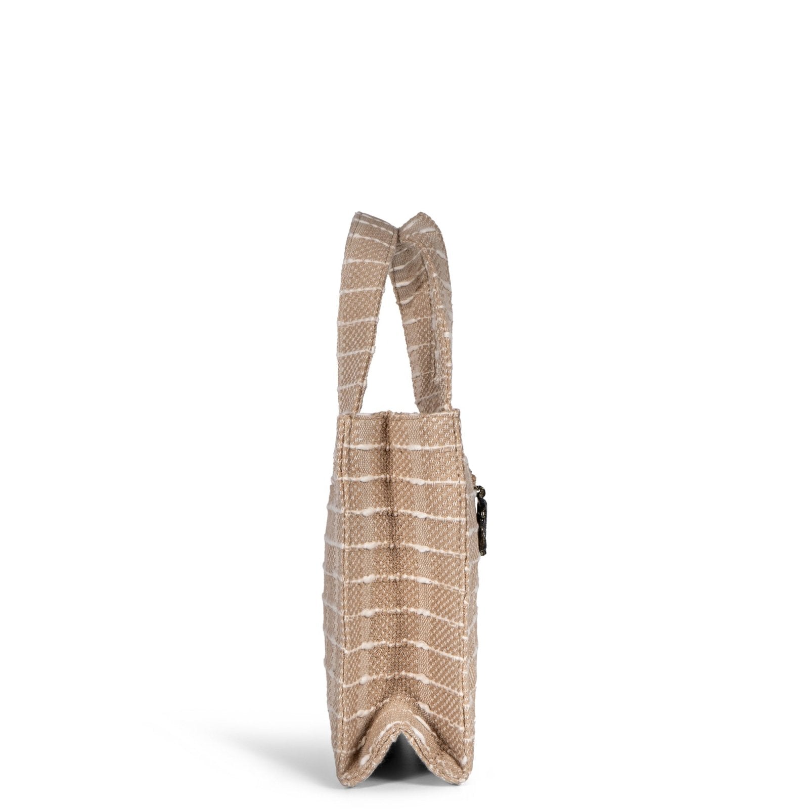 Book Tote klein Streifen beige - ANOKHI