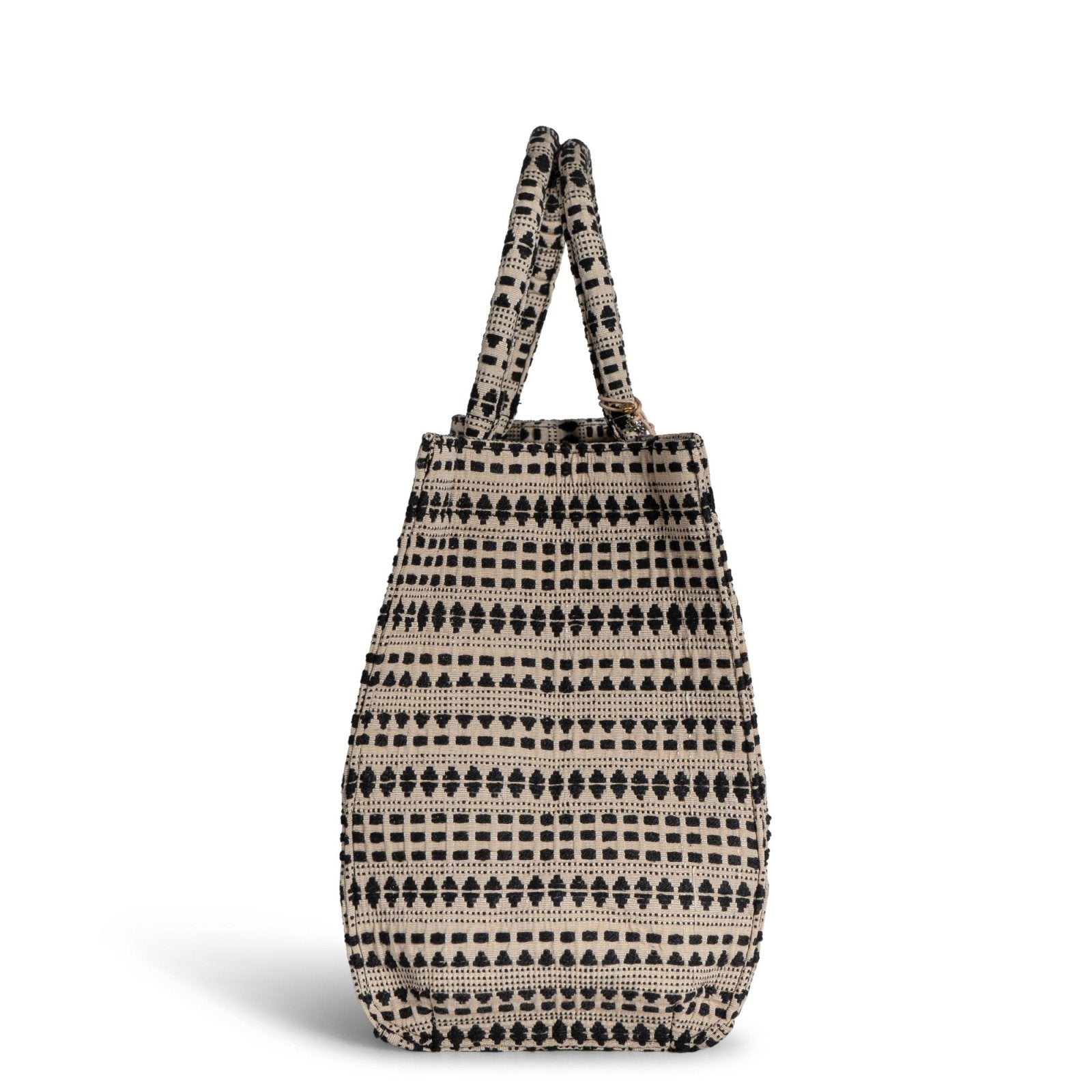 Book Tote Large beige schwarz - ANOKHI