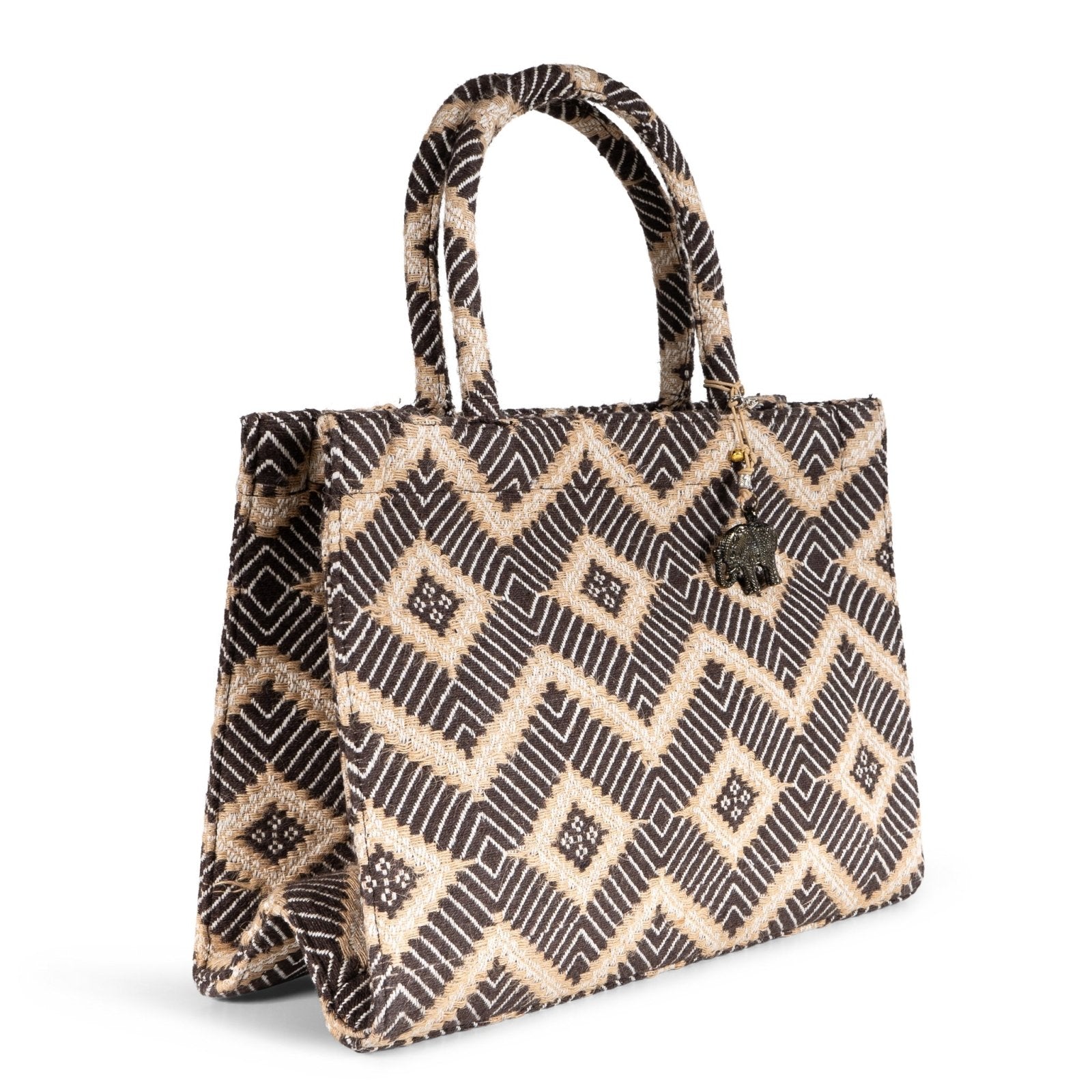 Book Tote Large braun beige - ANOKHI