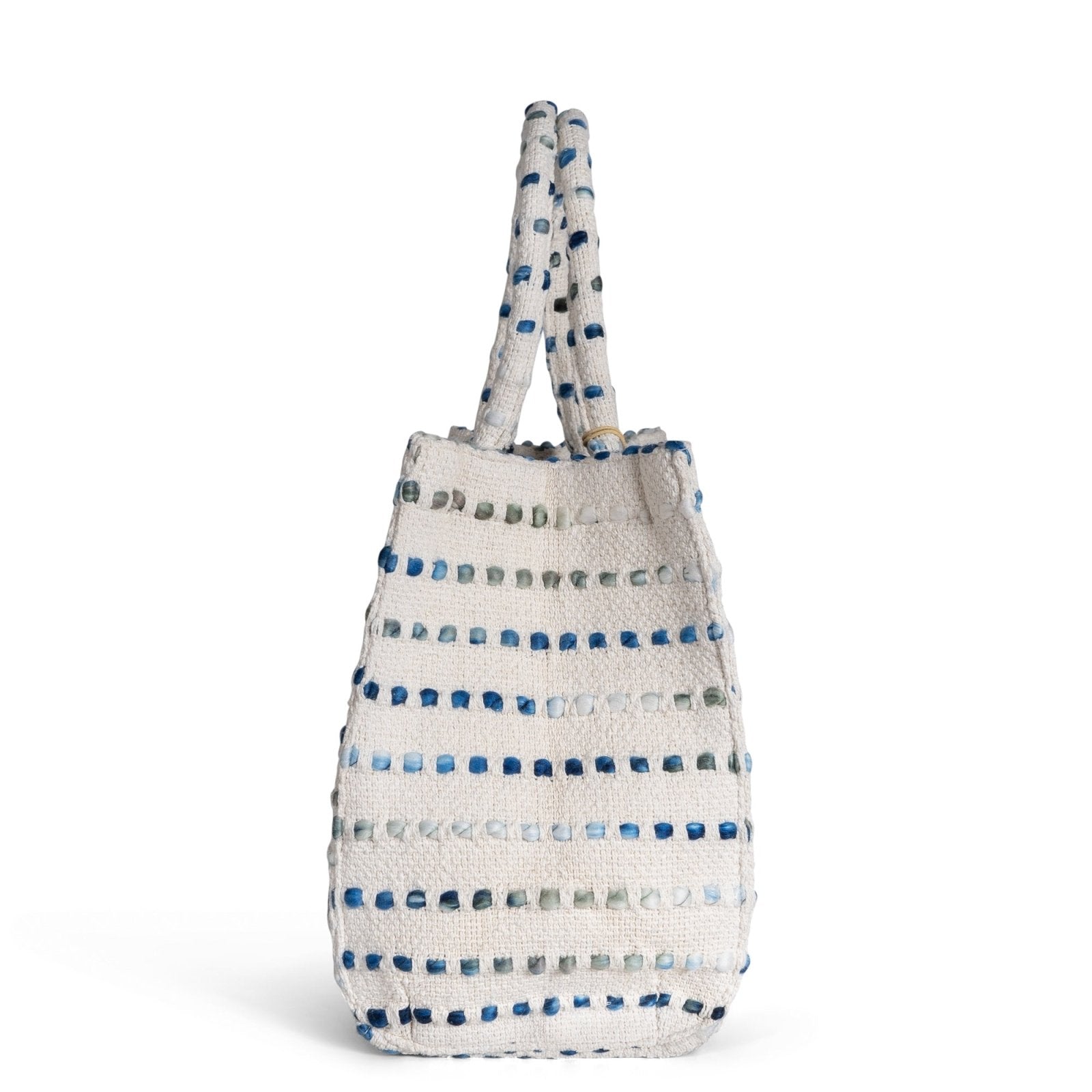 Book Tote Large weiß blau - ANOKHI