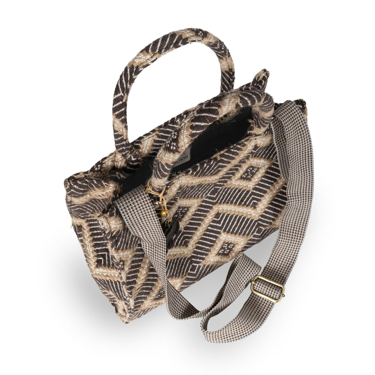 Book Tote mittlere Größe braun beige - ANOKHI