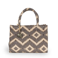 Book Tote mittlere Größe braun beige - ANOKHI
