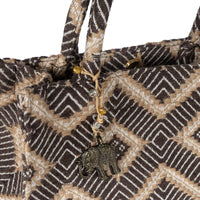Book Tote mittlere Größe braun beige - ANOKHI