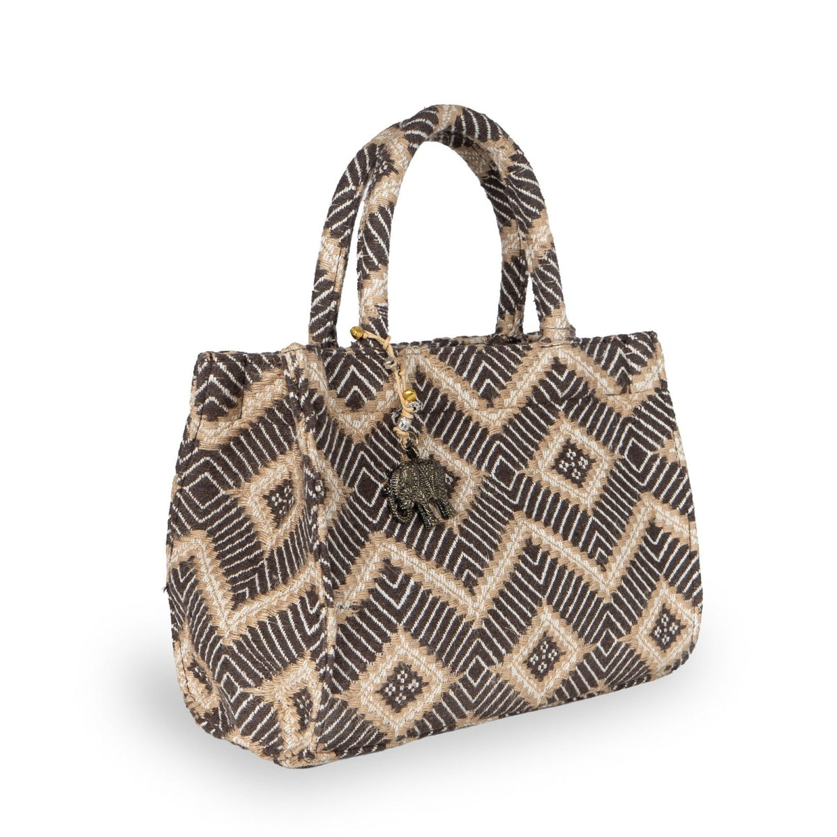 Book Tote mittlere Größe braun beige - ANOKHI