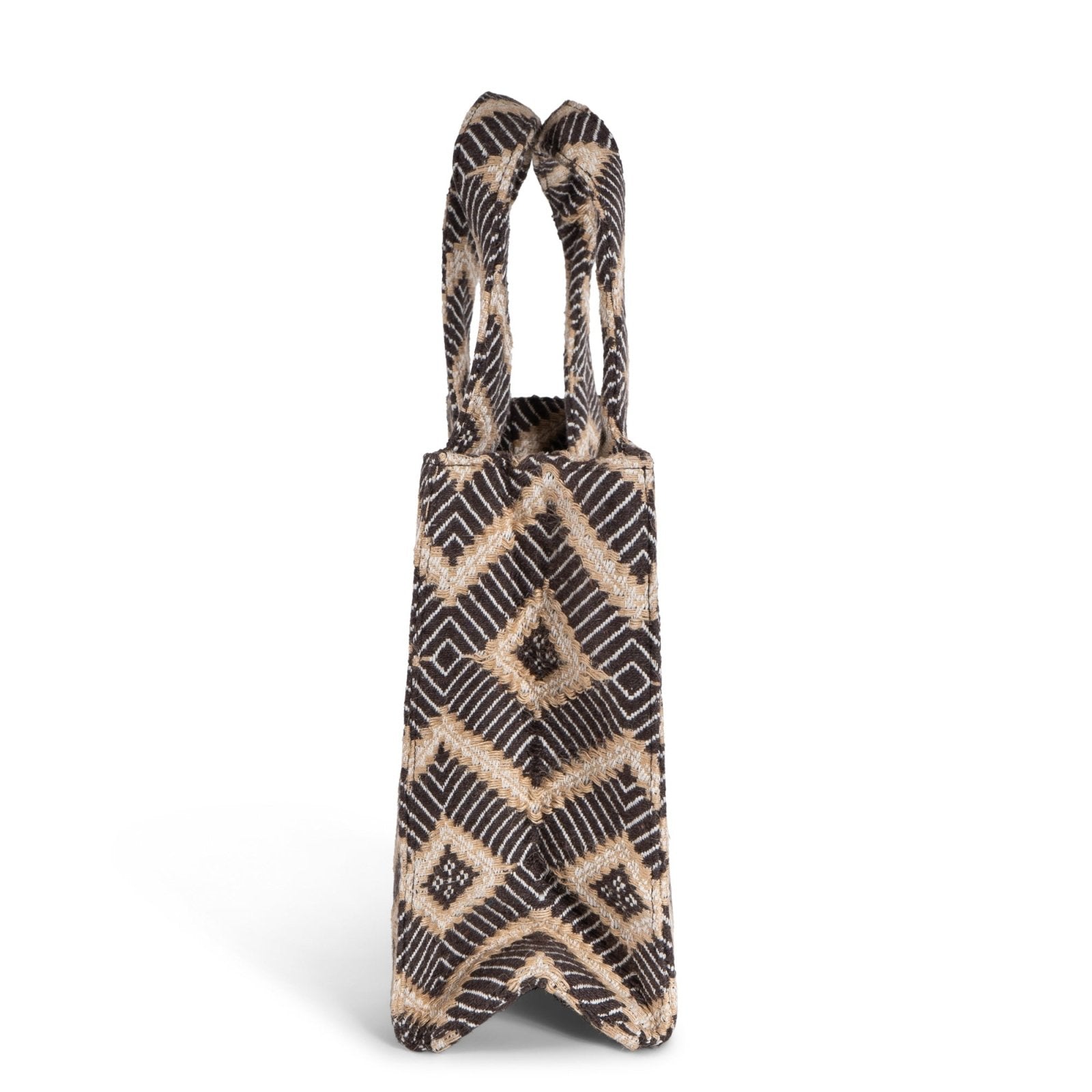 Book Tote mittlere Größe braun beige - ANOKHI