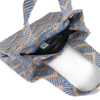 Book Tote mittlere Größe grau beige - ANOKHI