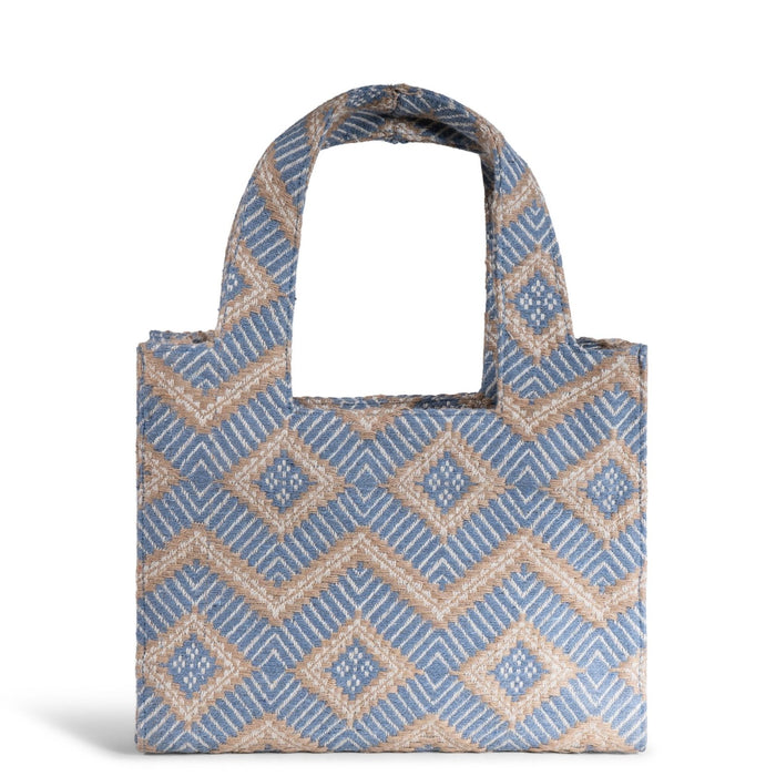 Book Tote mittlere Größe grau beige - ANOKHI