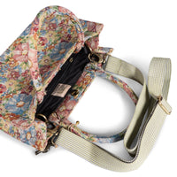 Book Tote mittlere Größe Jacquard Blumen – 5