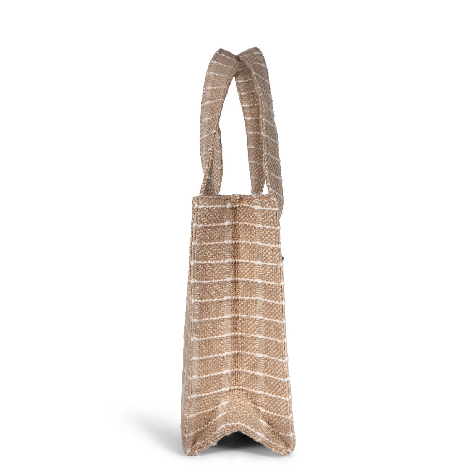 Book Tote mittlere Größe Streifen beige - ANOKHI