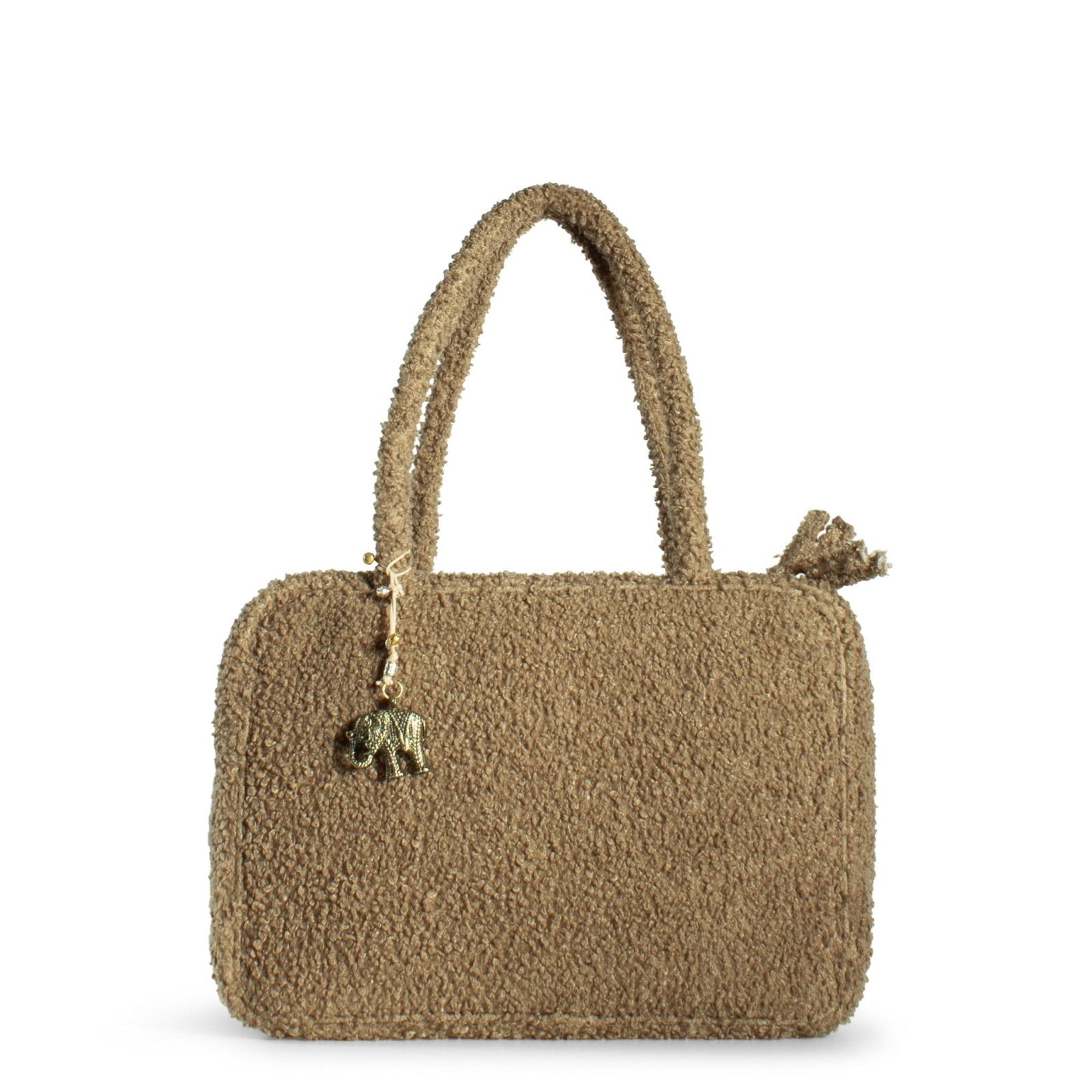 Book Tote Tasche Bouclé beige - ANOKHI