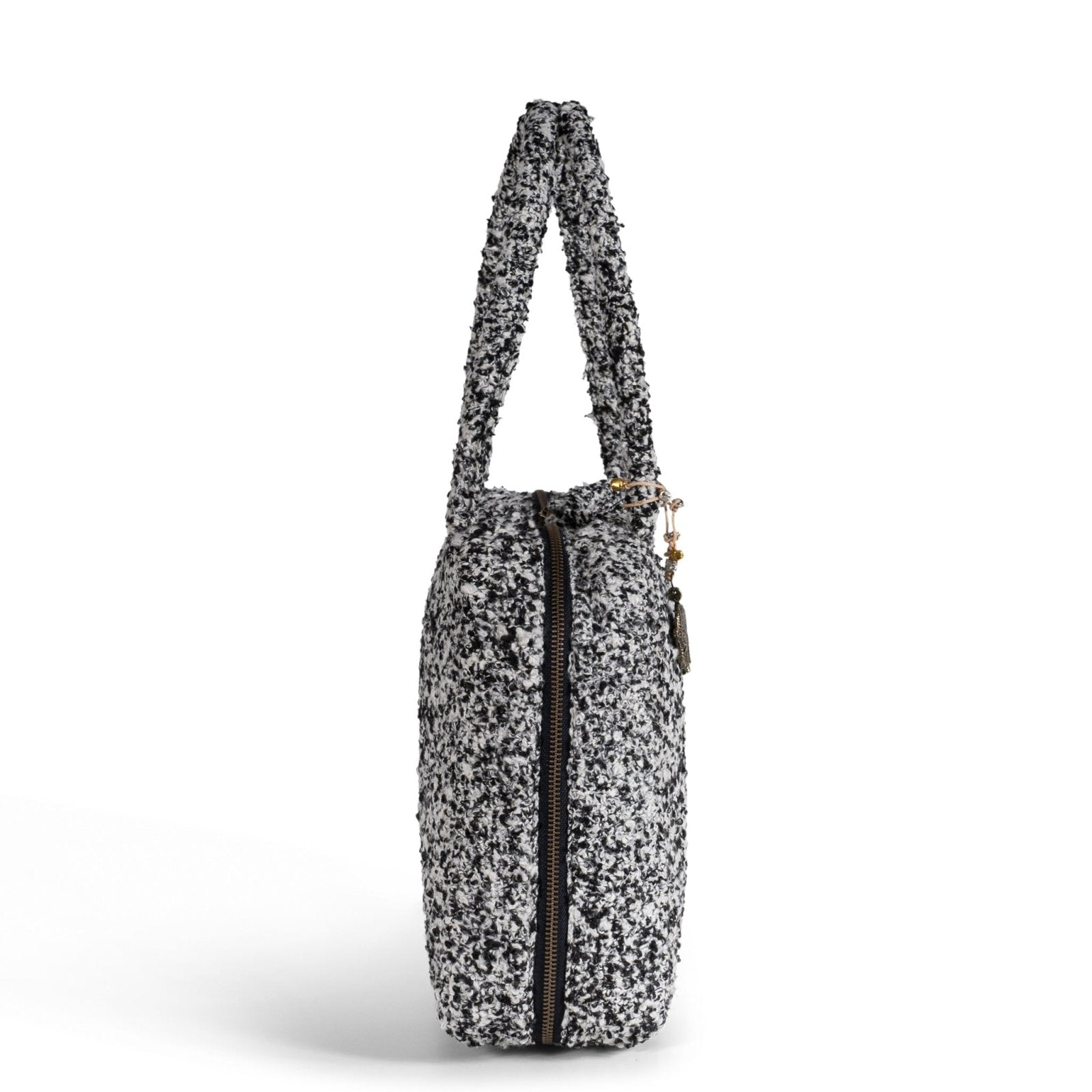 Book Tote Tasche Bouclé Salt & Pepper - ANOKHI