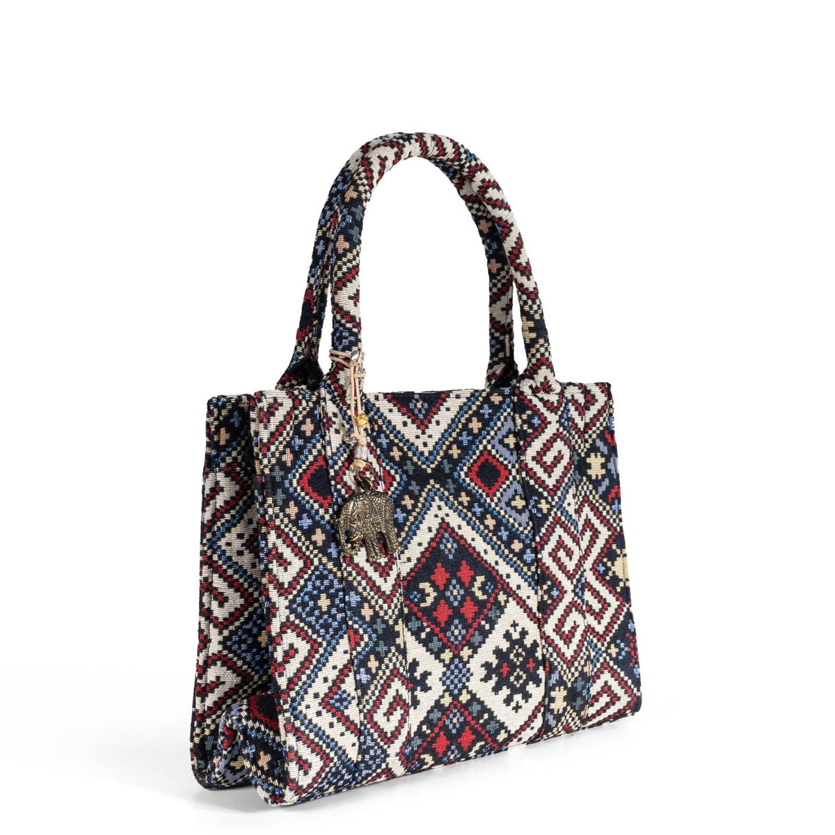 Book Tote Tasche mittlere Größe Ethnomuster - ANOKHI