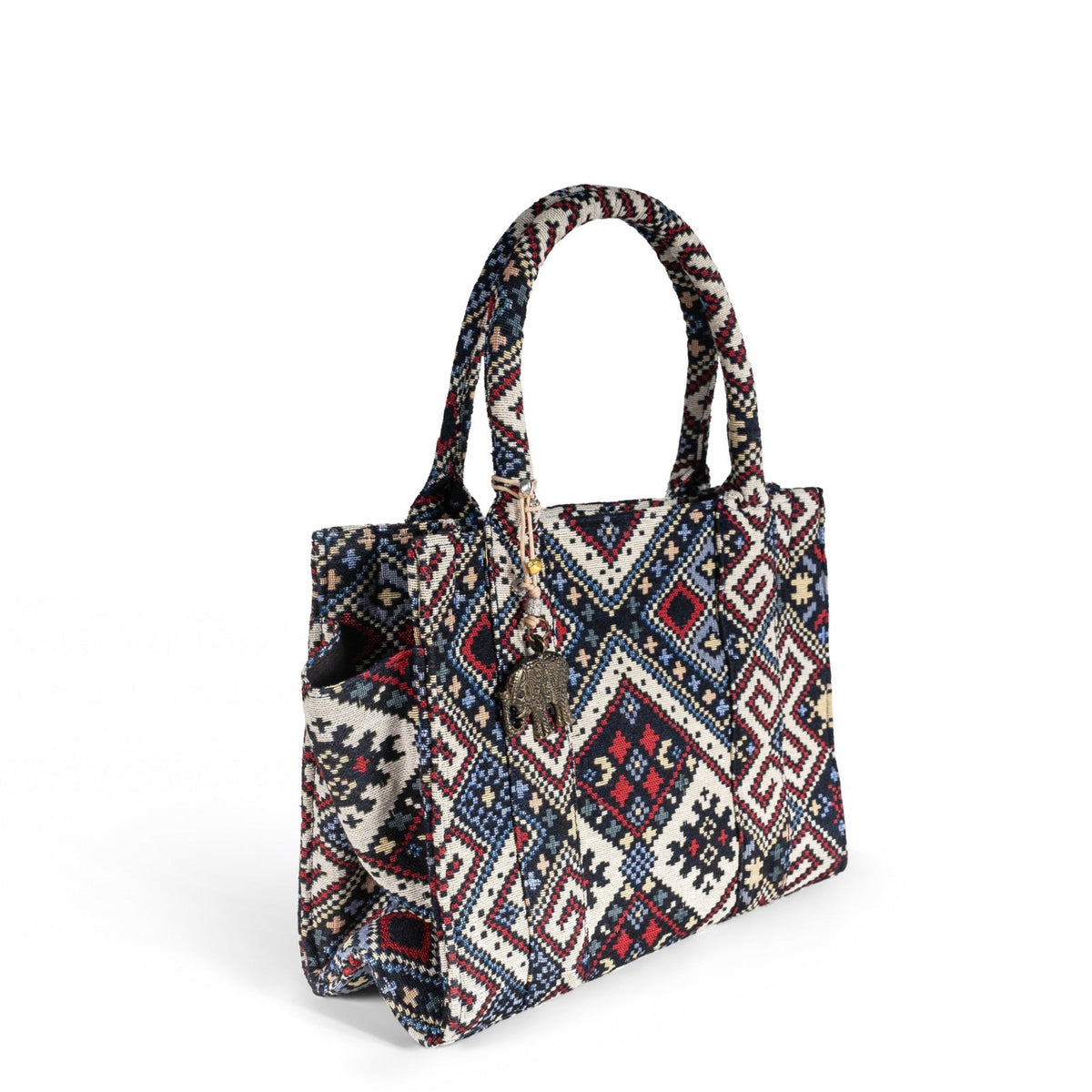 Book Tote Tasche mittlere Größe Ethnomuster - ANOKHI