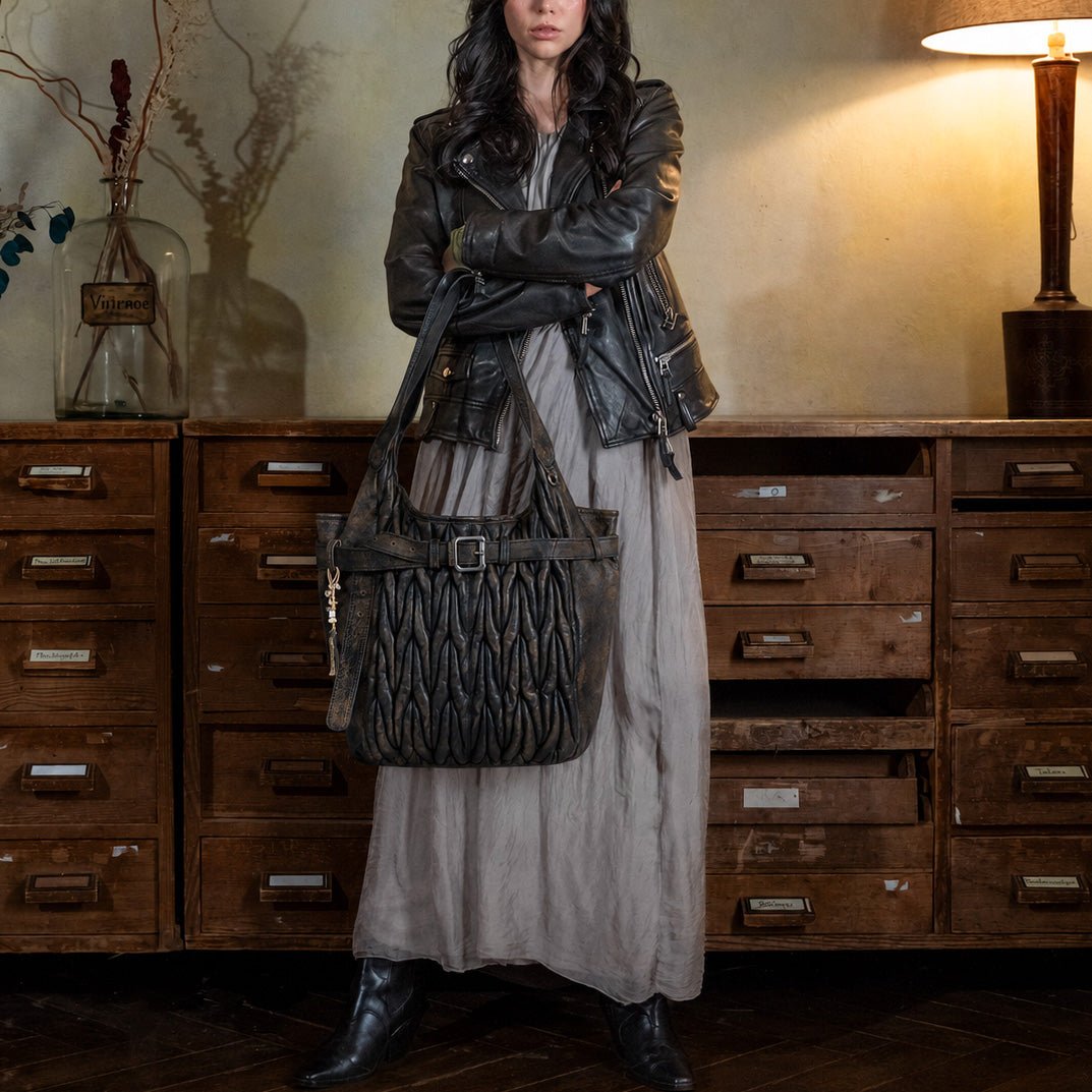 Cheyenne Leder vintage braun - ANOKHI