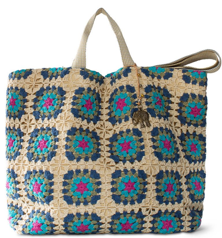 Gehäkelter Maxi - Shopper im Granny - Stil – Anokhi - ANOKHI