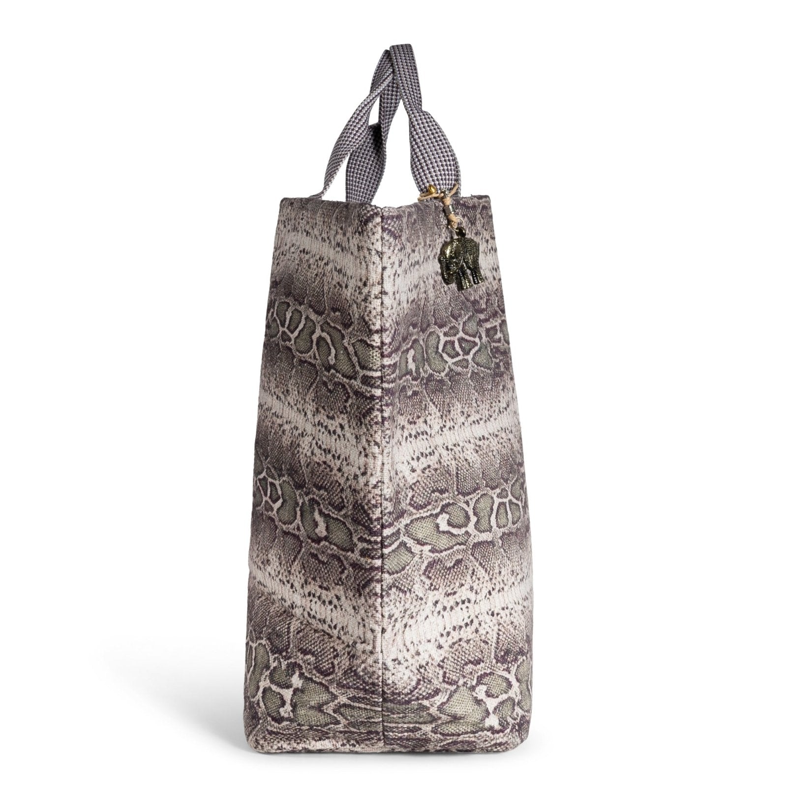 Großer Shopper Animal Print braun - ANOKHI