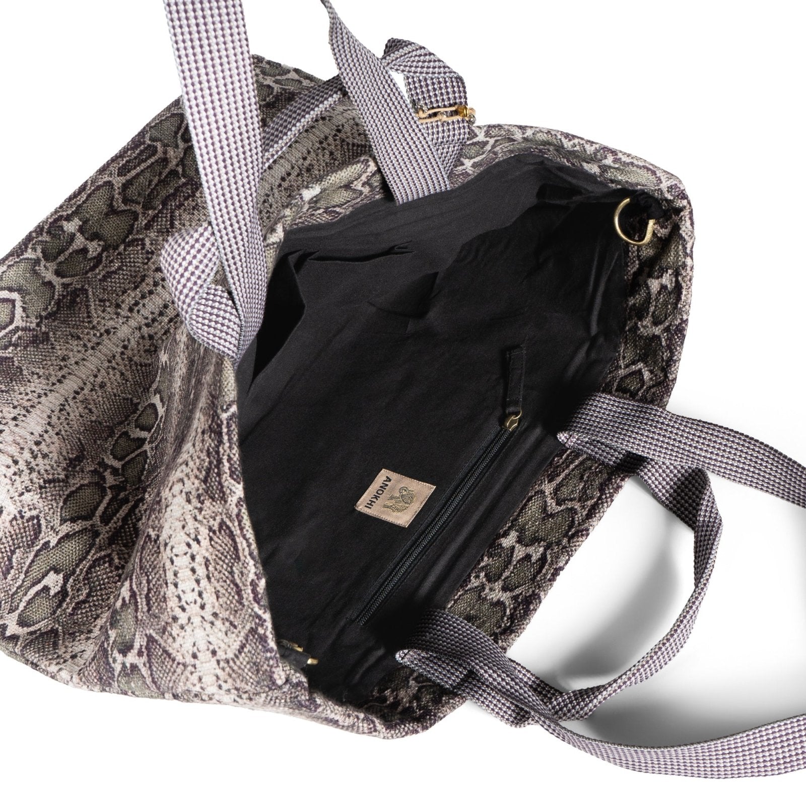 Großer Shopper Animal Print braun - ANOKHI