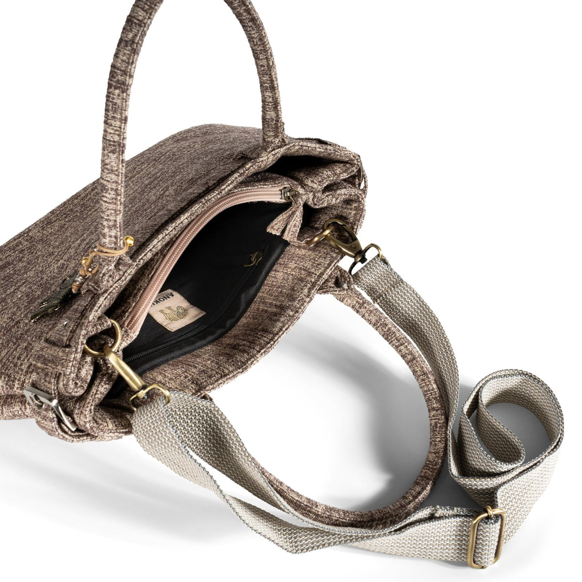 Großer Shopper Bicolor beige taupe - ANOKHI