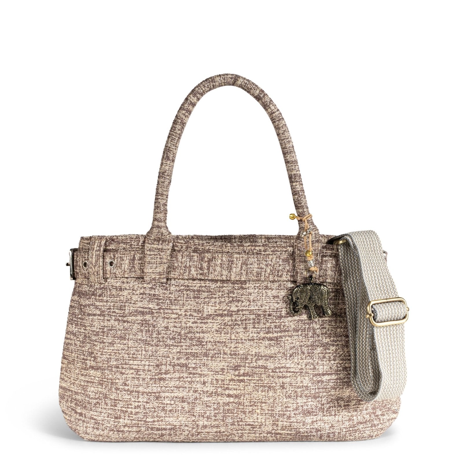 Großer Shopper Bicolor beige taupe - ANOKHI