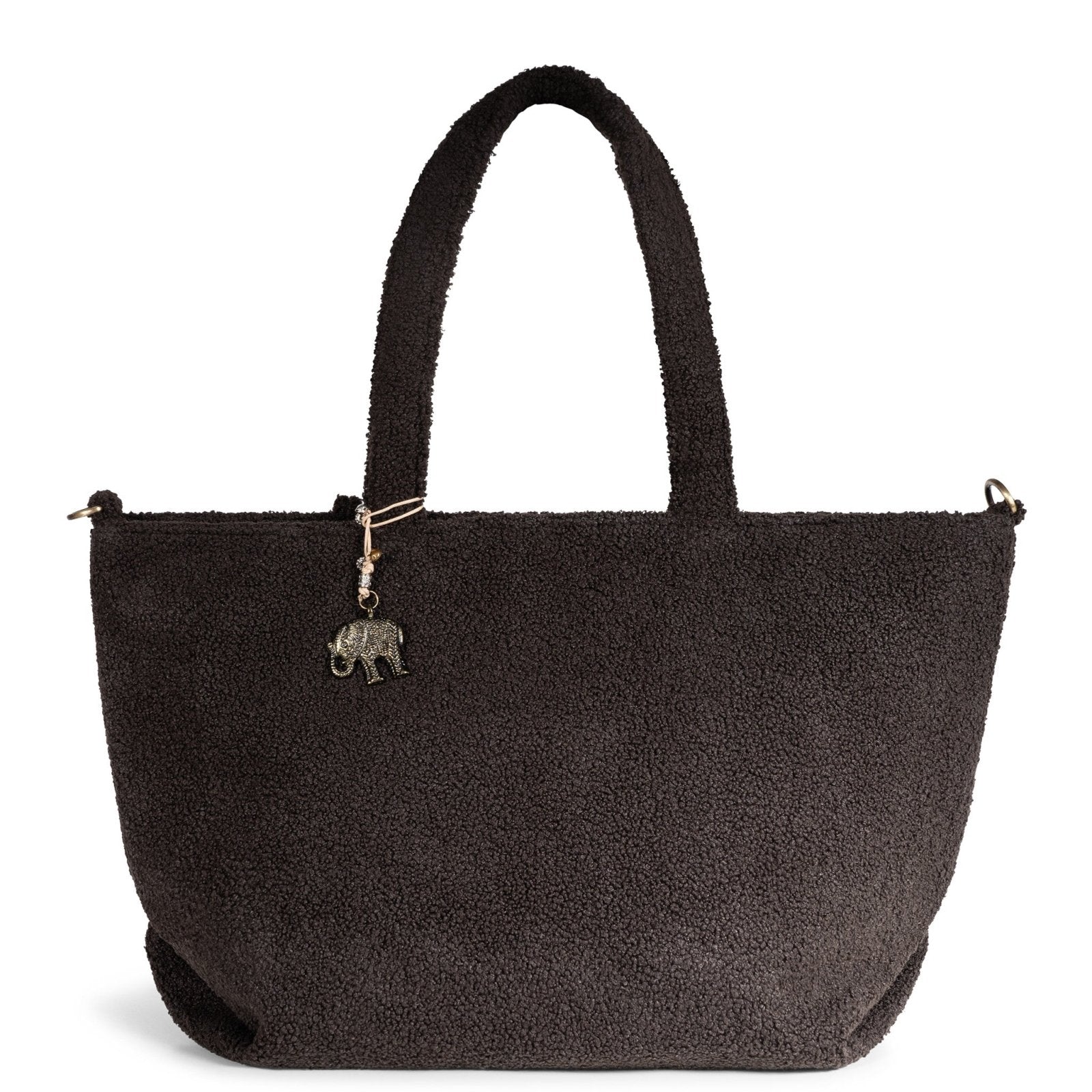 Großer Shopper Bouclé braun - ANOKHI