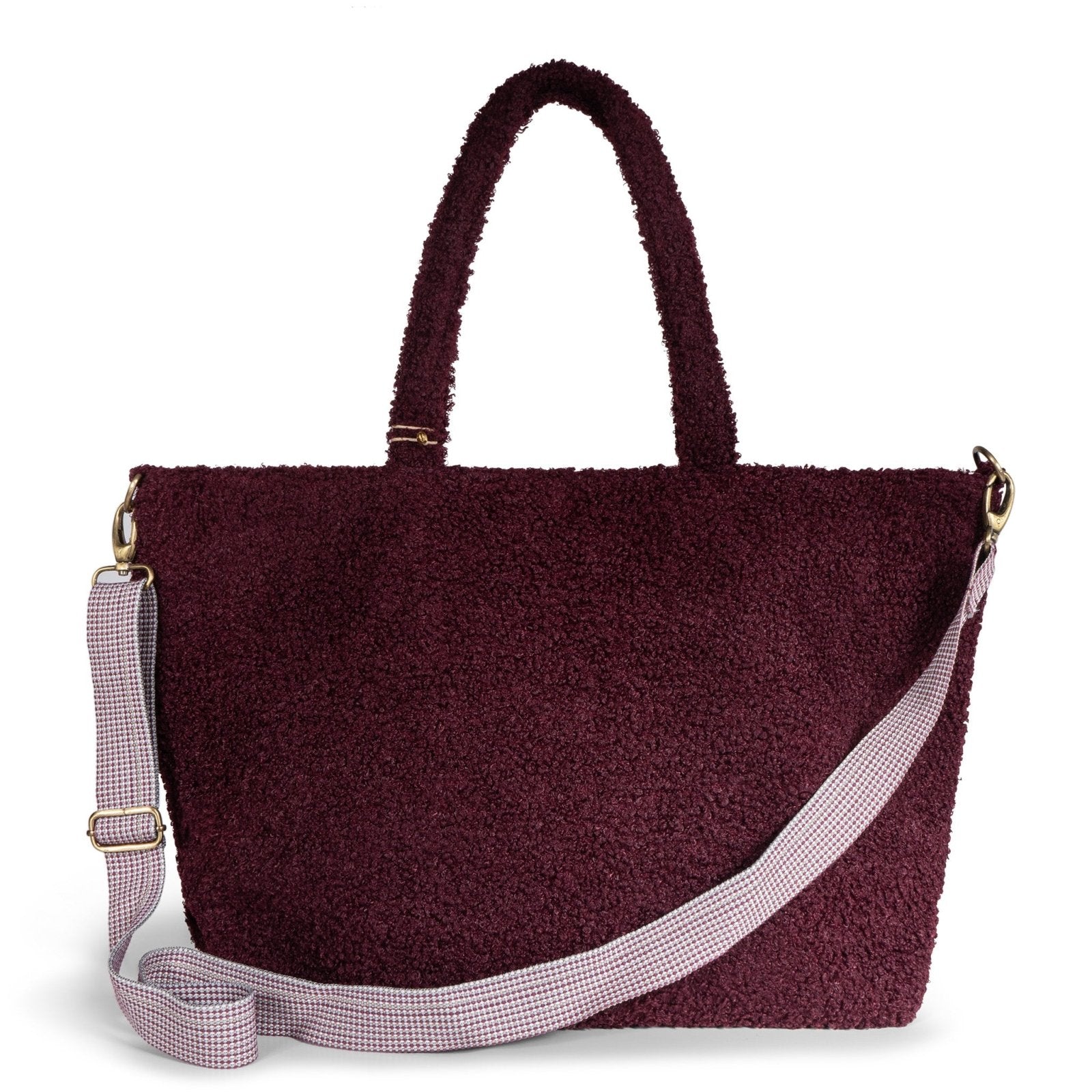 Großer Shopper Bouclé merlot - ANOKHI