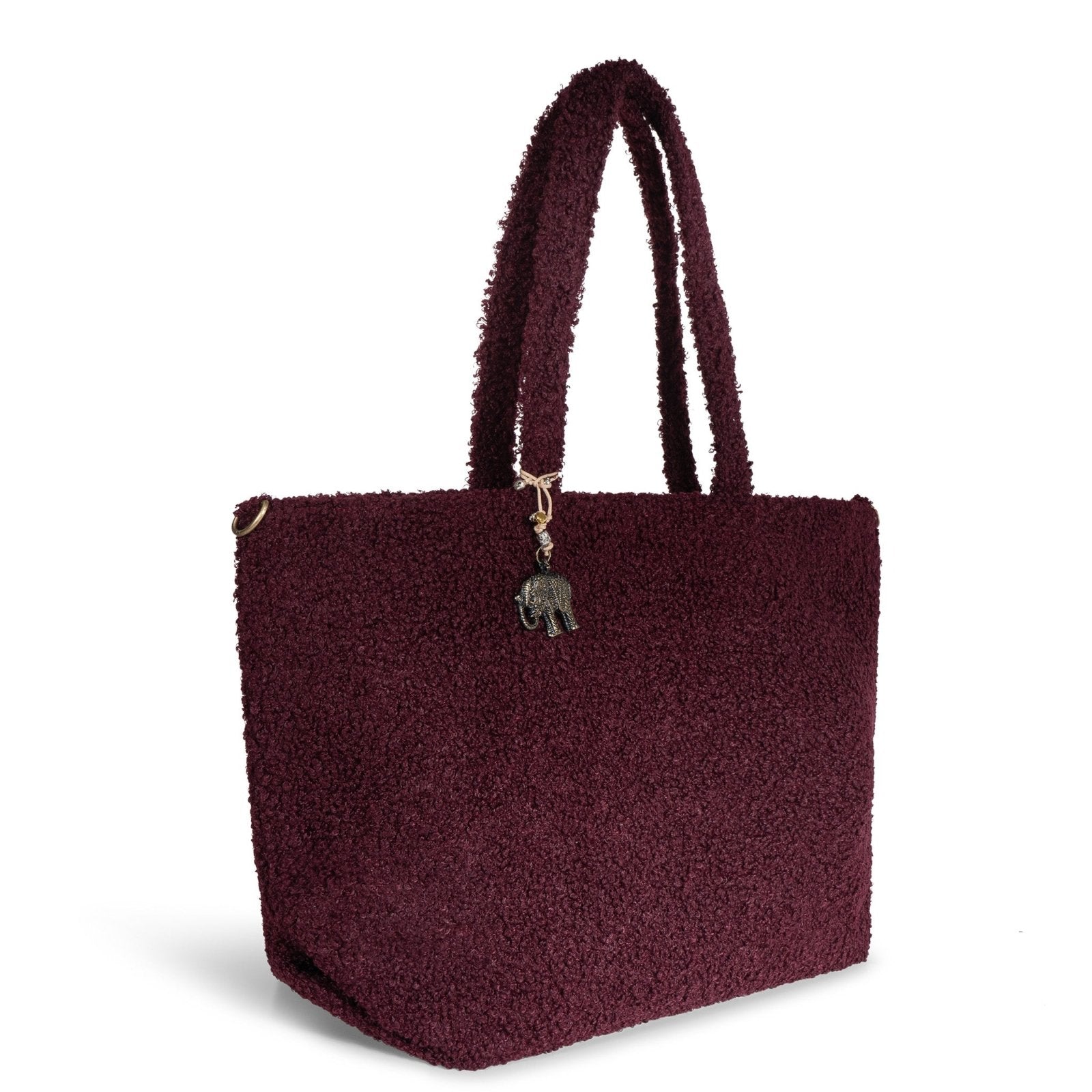 Großer Shopper Bouclé merlot - ANOKHI