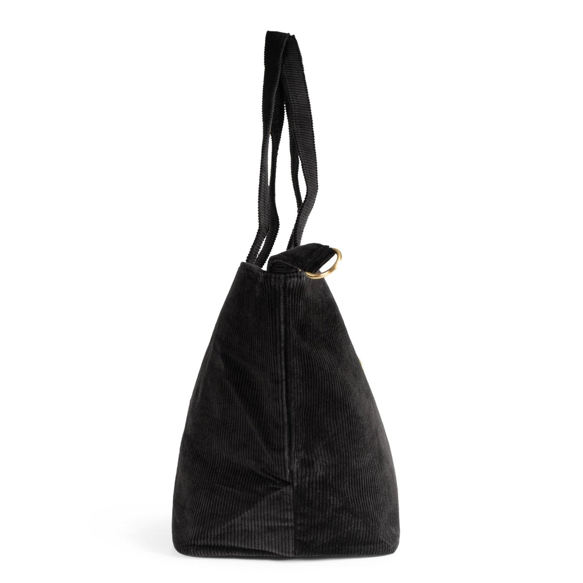 Großer Shopper Cord schwarz - ANOKHI